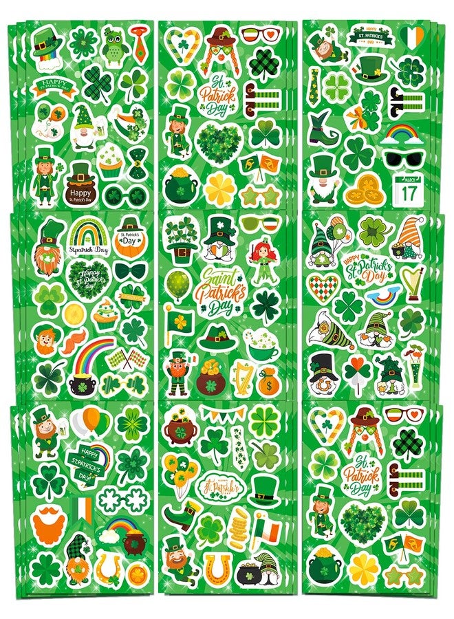 Ozepao 24 Sheets St Patricks Day Stickers for Kids Irish Day Stickers Accessories for Party Favor Crafts Supplies Decoration - Image 1